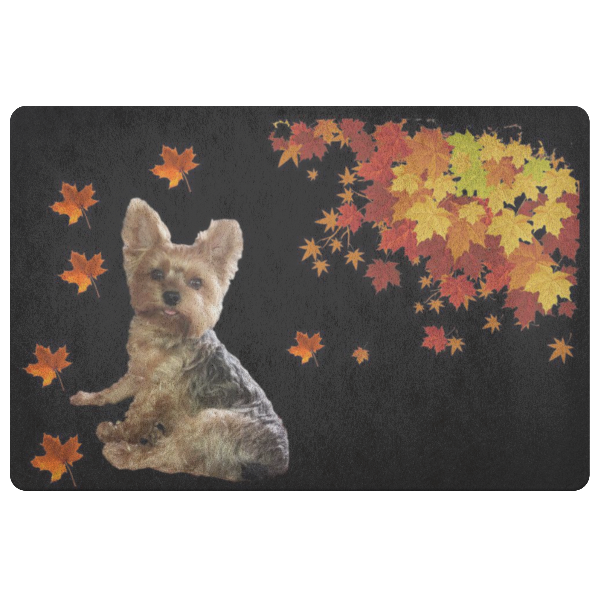 Yorkshire Terrier Doormat - Fall